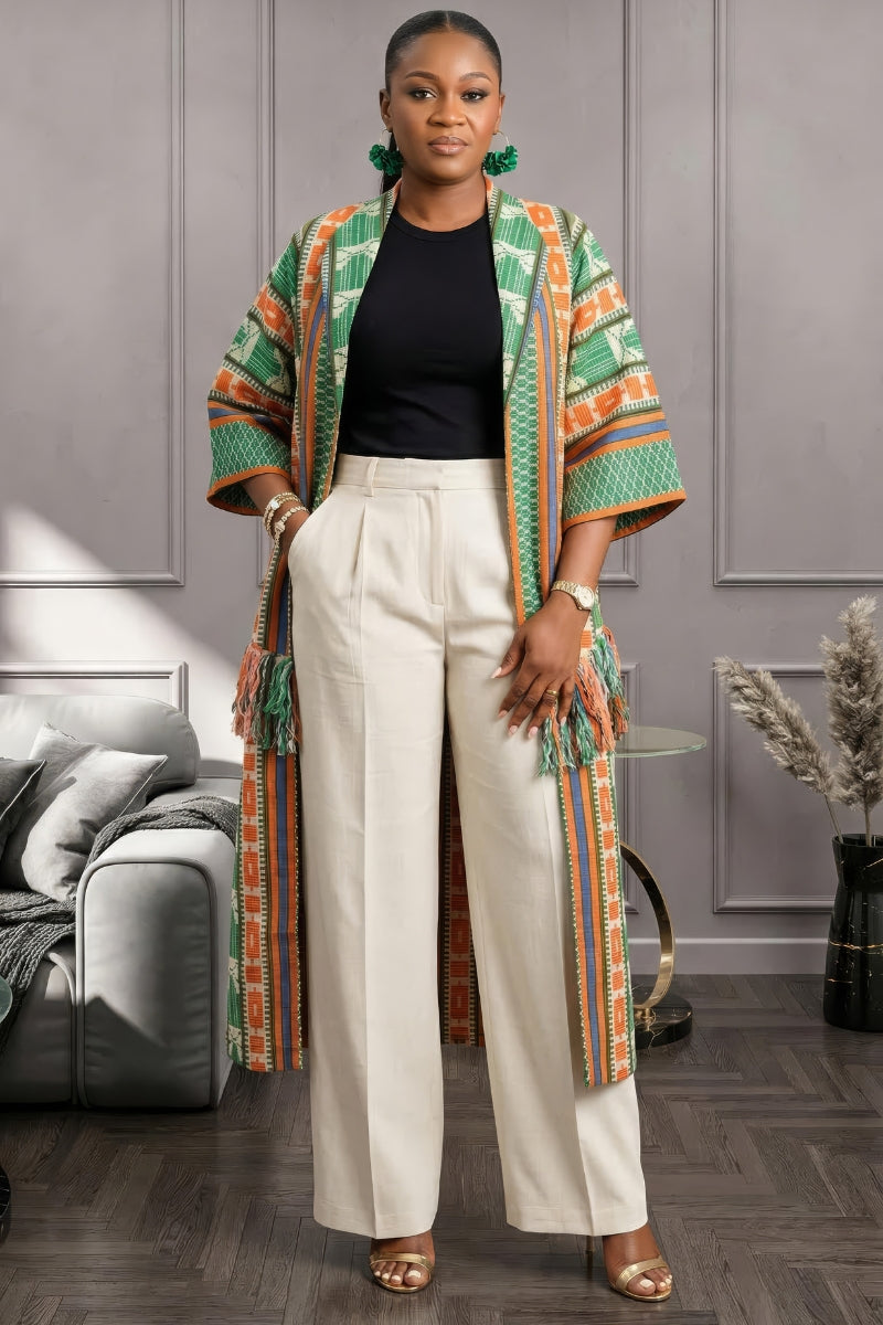 Ugo Akwete Tassle Jacket