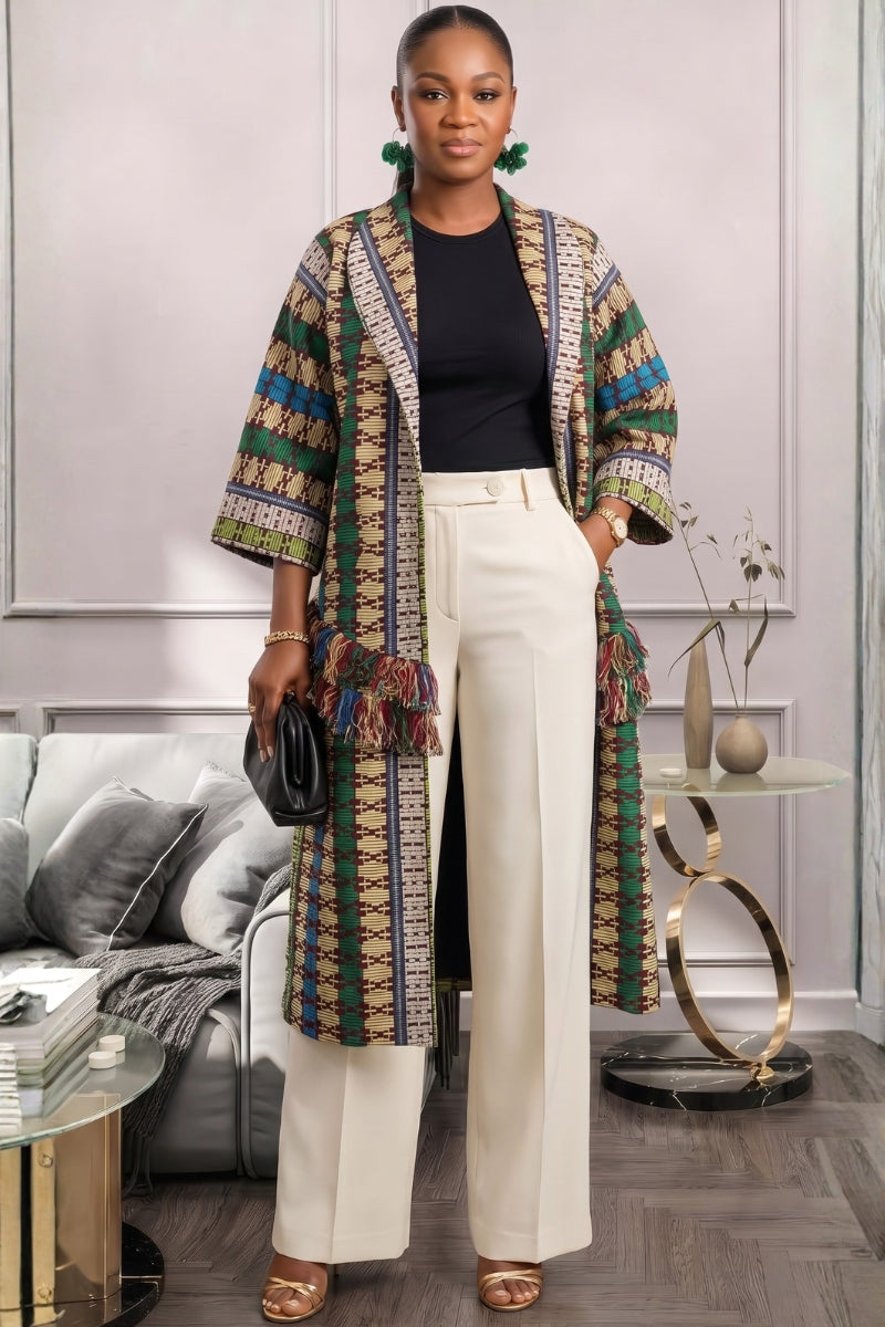 Ugo Akwete Tassle Jacket
