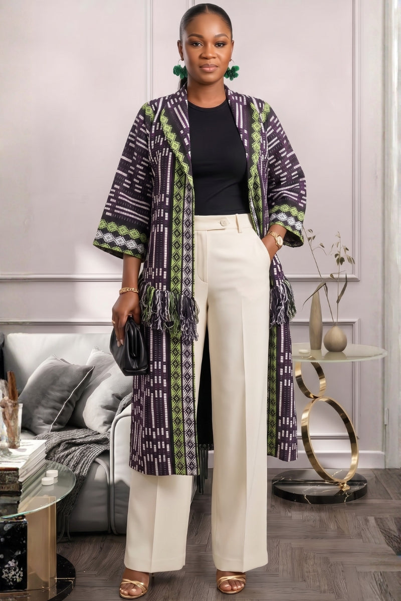 Ugo Akwete Tassle Jacket