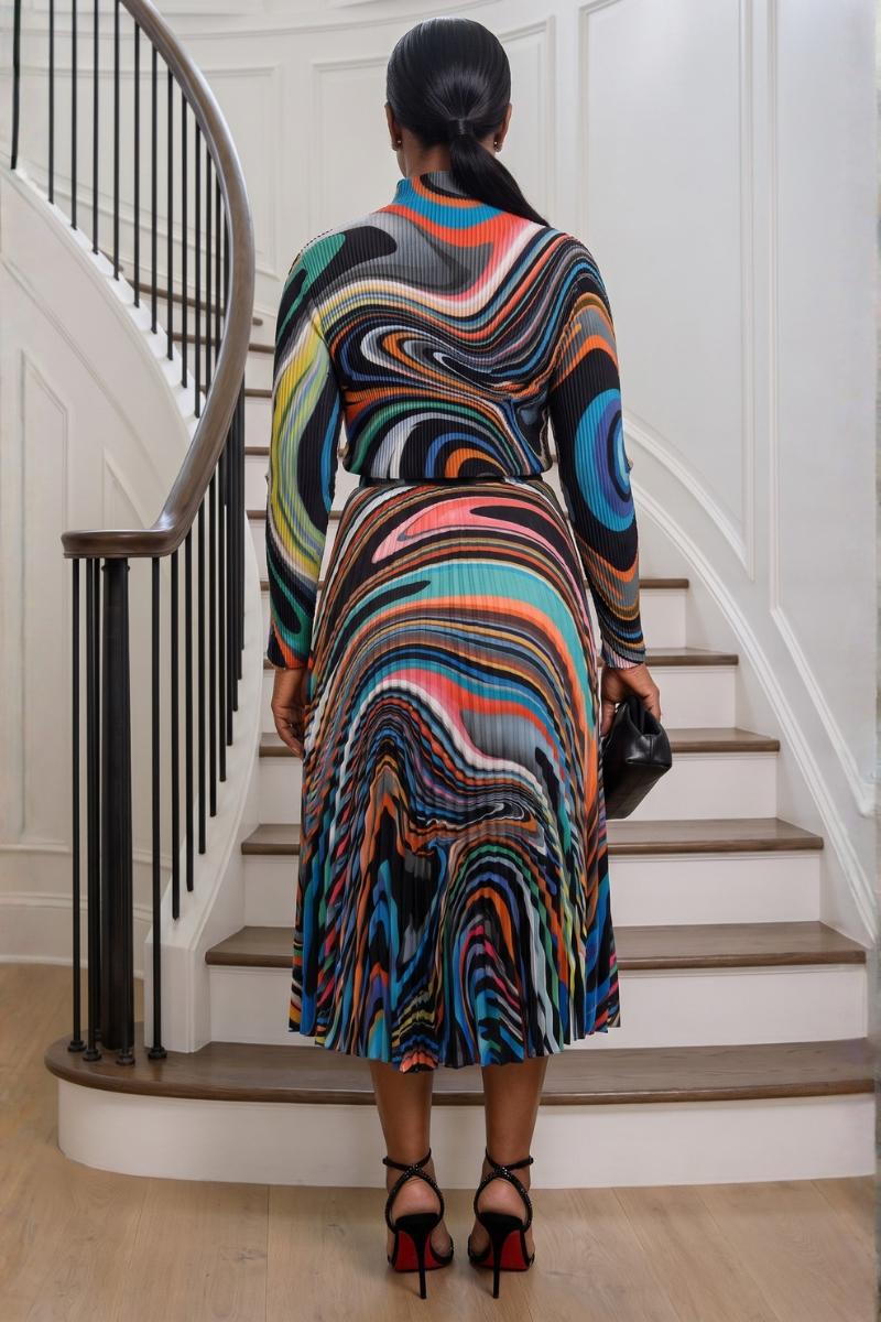 The Muse Oil Paint Pleated Set