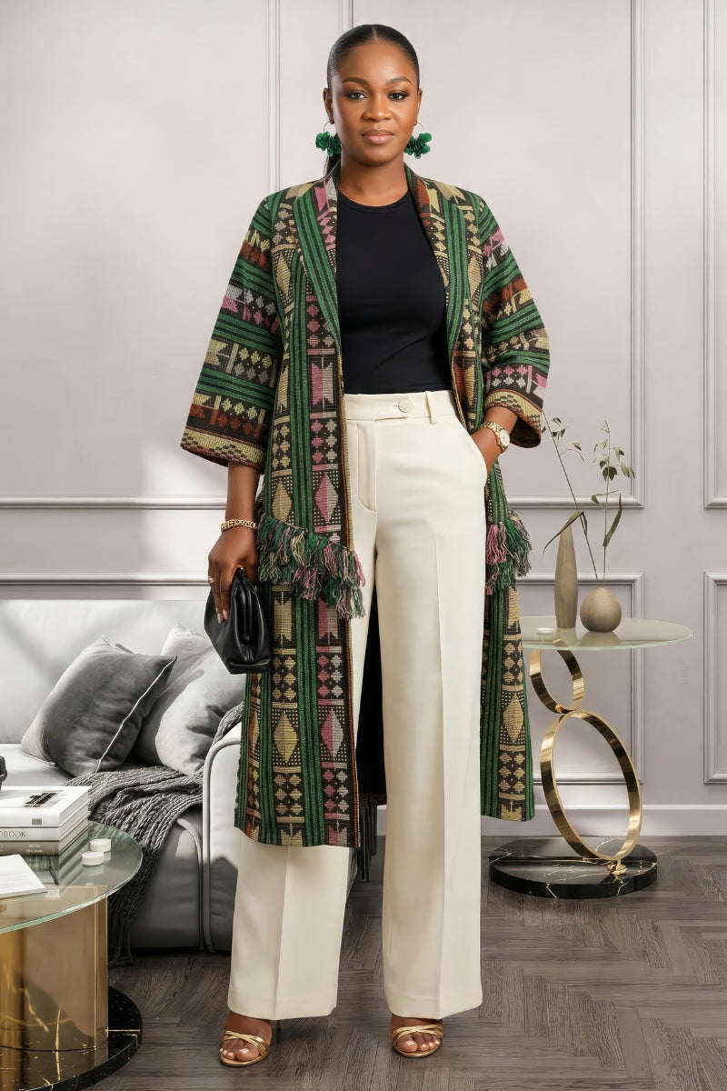 Ugo Akwete Tassle Jacket