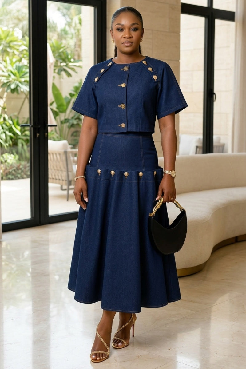 The Denim Luxe Set